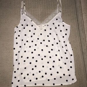 Lace trim camisole tank